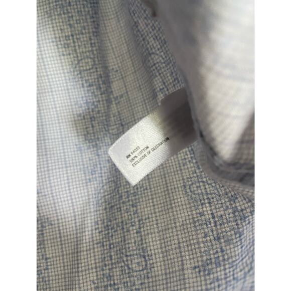 Gap‎ Boys Shirt Size 2 Globe Mapper Blue Paisley Roll Tab Sleeve Dress Button Up - Picture 5 of 5